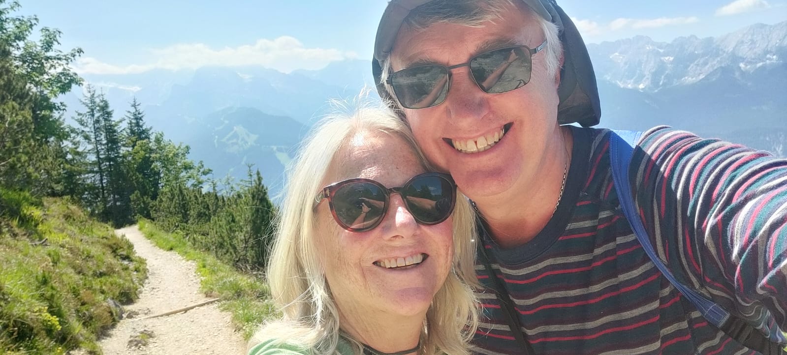 Dr Owen and his wife, Laura, hiking in Scotland